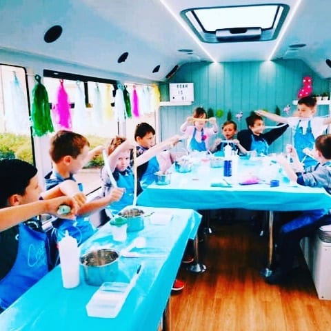 craft party bus kids